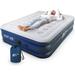 Active Era Air Mattress with Built-in Pump - Elevated Inflatable Airbed Queen Twin Single - Puncture Resistant Airbed with Waterproof Flocked Top