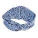 Mifelio Bandana Headbands for Women Band Headband Women Turban Hair Elastic Yoga Sport Floral Knotted Headband Hair Accessories for Women Blue One Size