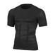 Men s Slimming Shaper Posture Vest Men s Compression T-Shirt Body Building Fat Burn Chest Tummy Shirt Slim Dry Quick Under Shirt black XXL