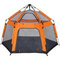 3-4 Person Camping Instant Pop-up Tent Sun Shelter Waterproof Double Layer 4 Seasons Lightweight Tent for Hiking Fishing Beach