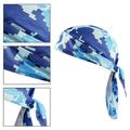 Quickly Dry Cycling Bandana Headband Sports Headwear Breathable Polyester Microfiber Sweatband Sweat Wicking UV Protection Cooling Adjustable Pirate Headscarf