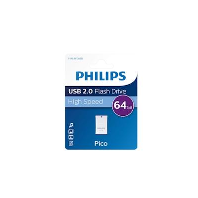 Philips FM64FD85B/00 USB-Stick 64 GB USB Typ-A 2.0 Violett, Weiß