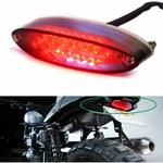 Accessoires de moto Feux de freinage à LED fumés Accessoires de moto Feux arrière Ovale LED Signal