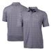 Men's Cutter & Buck Black/Gray Mississippi State Bulldogs Vault Logo Pike Magnolia Print Stretch Polo