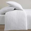 Calvin Klein Washed Texture Cotton Jacquard 3 Piece Duvet Cover Set, King