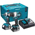 Makita DLX2507TJ 18v LXT Cordless Brushless Combi Drill and Impact Driver Kit