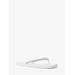 Michael Kors Jinx Crystal-Embellished Flip Flop White 10