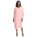 Plus Size Women's Georgette Crepe Sleeve Dress by Jessica London in Soft Blush (Size 26 W)