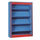 Spectrum Single Sided Library Bookcase with Reversible Shelves - Beech - 1500x900mm