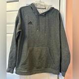 Adidas Shirts | Adidas Men's Size Large Charcoal Gray Comfy Pullover Hoodie With Black Logo | Color: Gray | Size: L