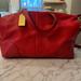 Coach Bags | Hadley Luxe Grain Leather Zip Satchel Coach F31663 Red/Brass | Color: Red | Size: Os