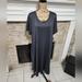 Lularoe Dresses | Lularoe Grey Midi Dress Plus Size 3xl New!! | Color: Gray | Size: 3x