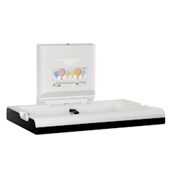 All Care Mediclinics Babywickeltisch - horizontal - Wandmontage - Edelstahl - schwarz Image