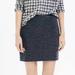 Madewell Skirts | Madewell Gamine Wool Mini Skirt With Leather Trim 14 | Color: Black/Gray | Size: 14