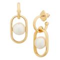 Kate Spade Jewelry | Kate Spade Gold Glamorous Strands Huggies Pearl Earrings | Color: Gold/White | Size: Os