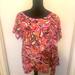 Michael Kors Tops | Beautiful Print Micheal Kors Shirt X Large | Color: Black/White | Size: Xl