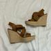 Michael Kors Shoes | Michael Kors Espadrille High Heels Wedges Size 6.5 | Color: Brown/Tan | Size: 6.5