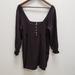 Free People Dresses | Free People Womens Go To Endless Summer Mini Dress Size S Black Long Sleeve | Color: Black | Size: S
