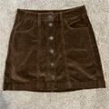 American Eagle Outfitters Skirts | American Eagle Brown Corduroy Mini Skirt. Worn Twice! | Color: Brown | Size: 0