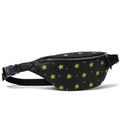 Coach Bags | Coach Charter Belt Bag 7 With Star Print In Soft Pebble Leather Silver/Black Nwt | Color: Black/Yellow | Size: Os