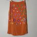 Anthropologie Skirts | Anthropologie Floreat Beaded Skirt Summer Bohemian Indie Retro Womens 0 | Color: Orange/Pink | Size: 0