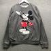 Disney Shirts | Disney Mickey Mouse Sweatshirt Men's Large L Long Sleeve Graphic Crew Neck Gray | Color: Gray | Size: L