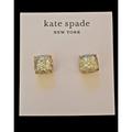 Kate Spade New York Jewelry | Kate Spade Opal Glitter Stud Gold Tone Earrings Nwt | Color: Gold | Size: Os