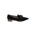 Miu Miu Flats: Slip-on Chunky Heel Casual Black Solid Shoes - Women's Size 39 - Pointed Toe