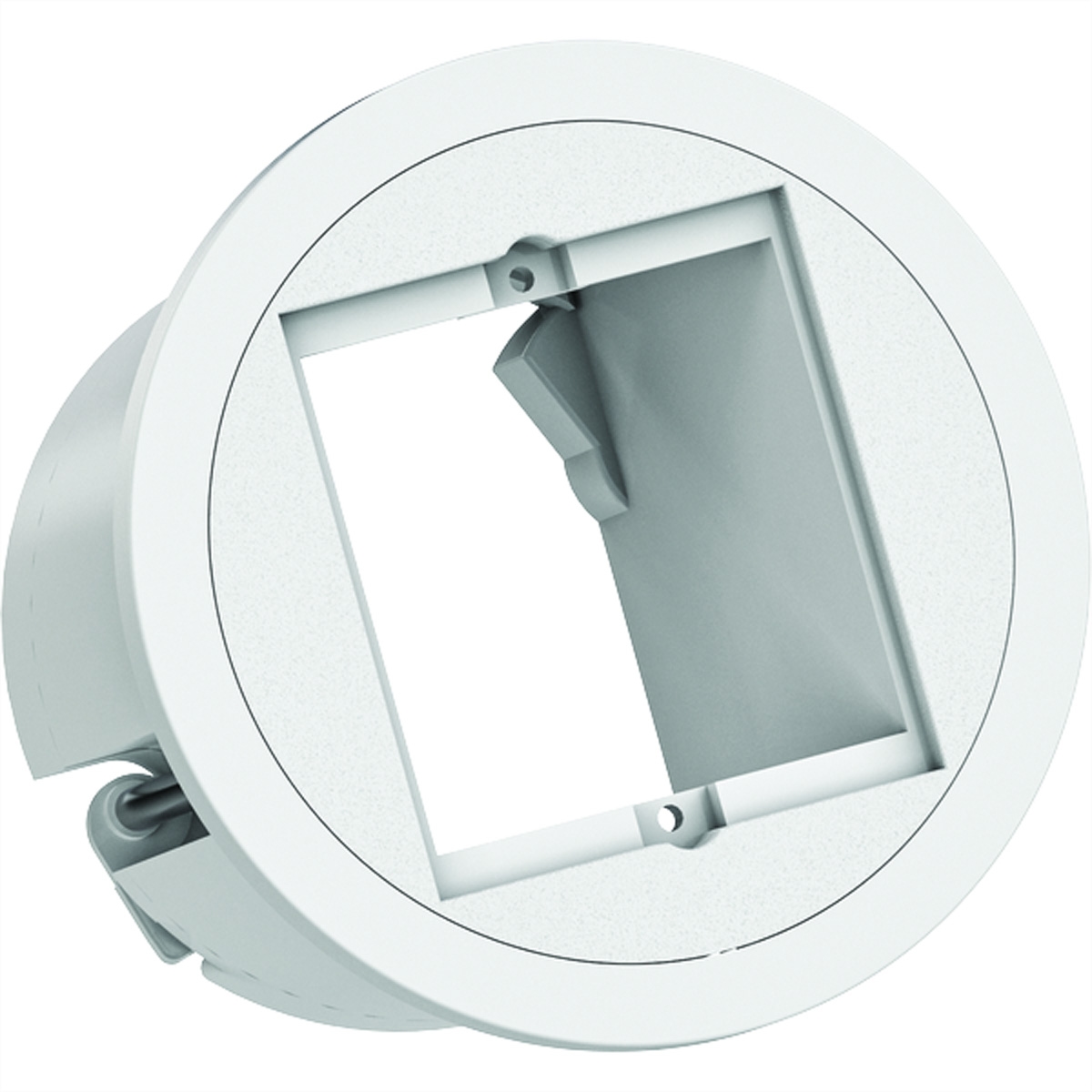 BACHMANN PIX 1xCM RAL9010 Zierring in Edelstahl-Optik Image