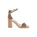Vince Camuto Sandals: Tan Solid Shoes - Women's Size 7 - Open Toe