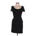 H&M Casual Dress - Mini: Black Polka Dots Dresses - Women's Size Medium