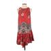 Intimately by Free People Casual Dress - DropWaist: Red Paisley Dresses - Women's Size Small