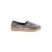 Flats: Gray Solid Shoes - Kids Girl's Size 12