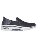 Skechers Men's Slip-ins: GO WALK AF 2.0 - Hands Free 2 Slip-On Shoes | Size 12.0 | Charcoal | Textile/Synthetic | Vegan | Machine Washable | Arch Fit