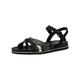 Tamaris Damen Sandalen Undefined Vegan Sommer; BLACK COMB/schwarz; 39