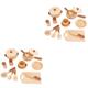 UPKOCH 2 Sets props pretend play kitchen playset puzzle child Cecilia cooking toy playset kitchen utensils fruit fruits and vegetables baby learning gift toy set