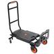 Folding Hand Truck Dolly Cart, 2 in 1 Heavy Duty Portable Transform Hand Cart 330lbs Capacity Folding Sack Truck Folding Luggage Cart with Wheels for Travel Auto Moving Office