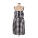 Maeve Casual Dress - Mini: Blue Checkered/Gingham Dresses - Women's Size Large