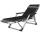 Rocking Chair Sun Lounger Reclining Garden Chair - Black Fold Luxury Lounge Chair (Color: C) little surprise