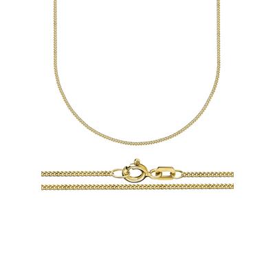 Goldkette FIRETTI "Schmuck Geschenk Gold 333 Panzerkette diamantiert, versch. Breiten" Gr. 45, gold (gelbgoldfarben), Halsketten, Damen, 45, Gelbgold 333, B: 0,9mm, Made in Germany, B:0,9mm Image