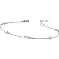 Armband FIRETTI "Schmuck Geschenk Silber 925 Armschmuck Armkette Herz" Armbänder Gr. Silber 925 (Sterlingsilber), silberfarben (silberfarben, kristallweiß, kristallweiß) Damen Armbänder Silber