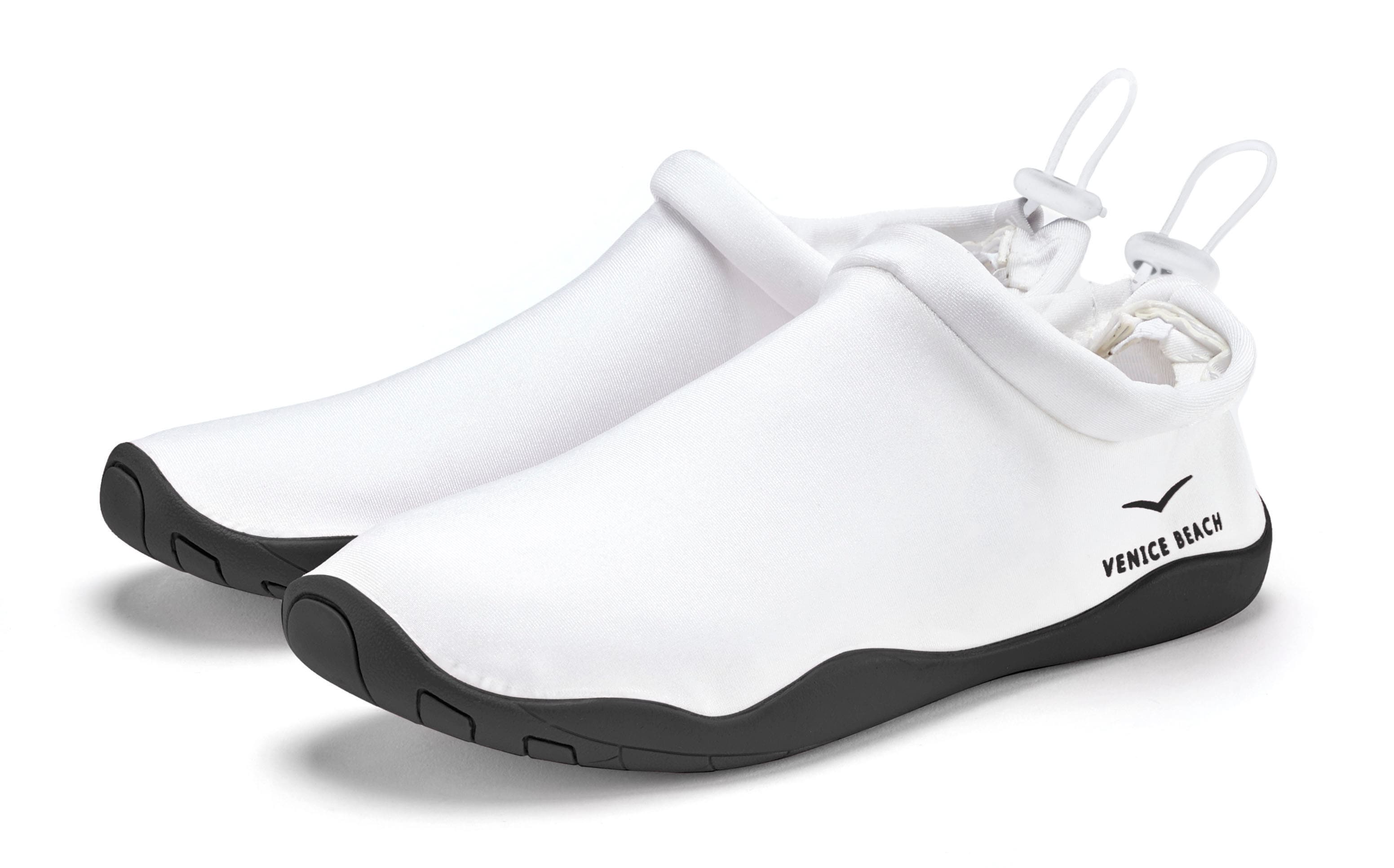 Aquaschuh VENICE BEACH, Damen, Gr. 42, schwarz-weiß (weiß, schwarz), Obermaterial: 80% Neopren, 20% Textilmaterial. Decksohle: 100% Textilmaterial. Futter: 100% Textilmaterial. Laufsohle: 100% Synthetik, kontrastfarbene Details, Schuhe, Badeschuh,...