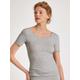 Unterhemd CALIDA "Natural Comfort" Gr. XS (36/38), N-Gr, grau (grey melange) Damen Unterhemden Damenwäsche