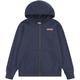 Kapuzensweatjacke LEVI'S KIDS "BOXTAB FULL ZIP HOODIE" Gr. 12M (80), blau (dress blues) Jungen Sweatjacken Sweatshirts