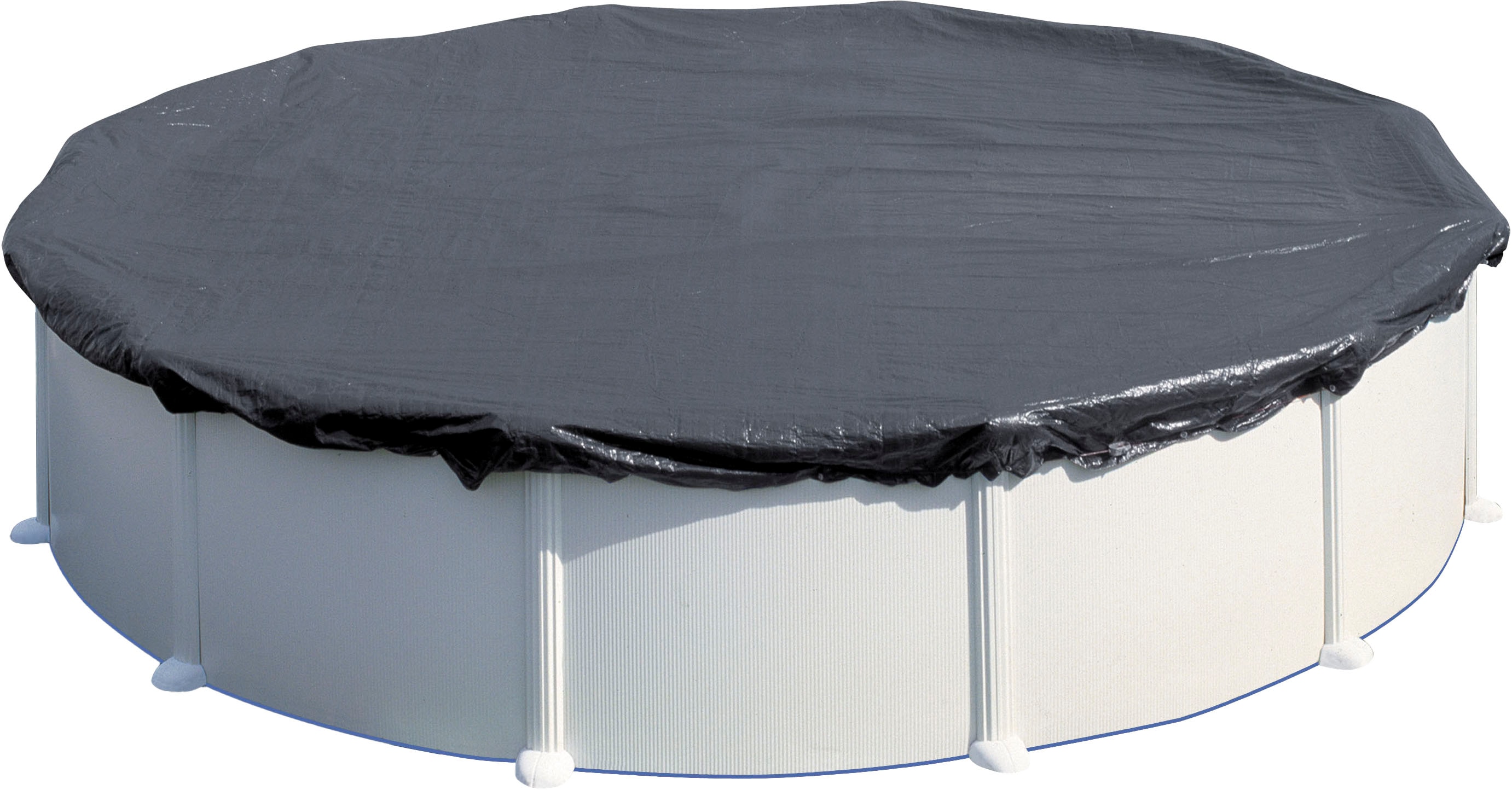 Pool-Abdeckplane GRE "Winterabdeckplane", grau, B:640cm L:640cm, Polyvinylchlorid (PVC), Planen, für Stahlwandpools Image