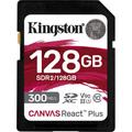 KINGSTON Speicherkarte "Canvas React Plus SD 128GB" Speicherkarten Gr. 128 GB, schwarz Speicherkarten