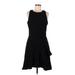 Banana Republic Casual Dress - A-Line: Black Solid Dresses - Women's Size 8