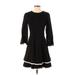 Eliza J Casual Dress - Fit & Flare: Black Dresses - New - Women's Size 4