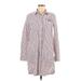 Vineyard Vines Casual Dress - Shirtdress Collared Long sleeves: Pink Print Dresses - Women's Size 6