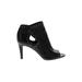 Vince Camuto Heels: Black Solid Shoes - Women's Size 7 - Peep Toe